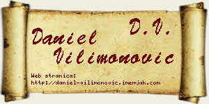 Daniel Vilimonović vizit kartica